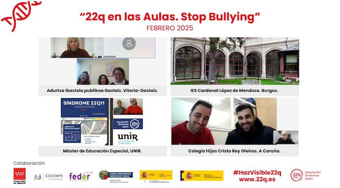 22q en las Aulas Stop Bullying en febrero 2025