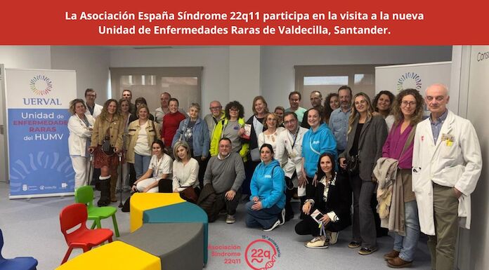 La Asociacin Espaa Sndrome 22q11 participa en la visita a la nueva Unidad de Enfermedades Raras de Valdecilla