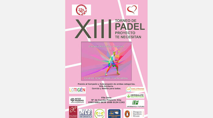 XIII TORNEO DE PADEL  PROYECTO TE NECESITAN