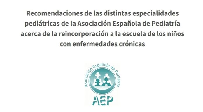 Recomendaciones de la AEP para la vuelta al colego de los nios con enfermedades crnicas