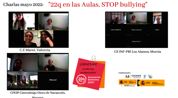 Charlas mayo  22q en las Aulas Stoyp Bullying