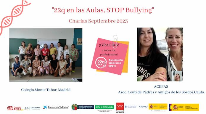 22q en las Aulas Stop Bullying Septiembre