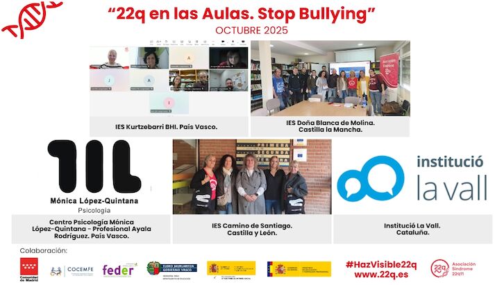  22q en las Aulas Stop Bullying Octubre