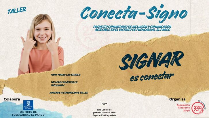 Ya estn abiertas las inscripciones para los talleres ConectaSigno