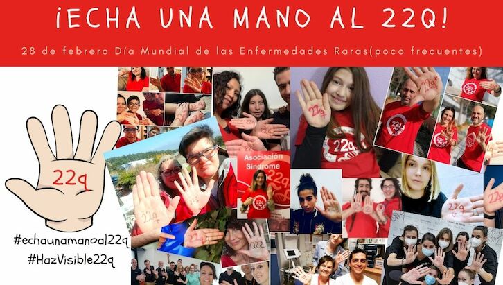   Echa una mano al 22q con motivo del Da Mundial de las Enfermedades RarasPoco Frecuentes