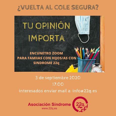 ¿Vuelta al cole segura? - ZOOM