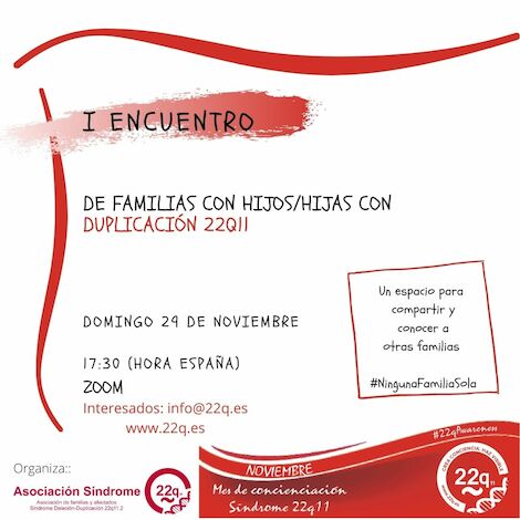 I Encuentro de familias con hijos/hijas con Duplicación 22q11