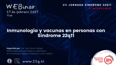 WEBINAR: Inmunología y vacunas en personas con Síndrome 22q11