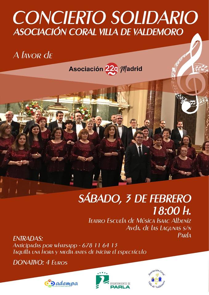 Concierto benéfico a favor de la Asociación 22q Madrid