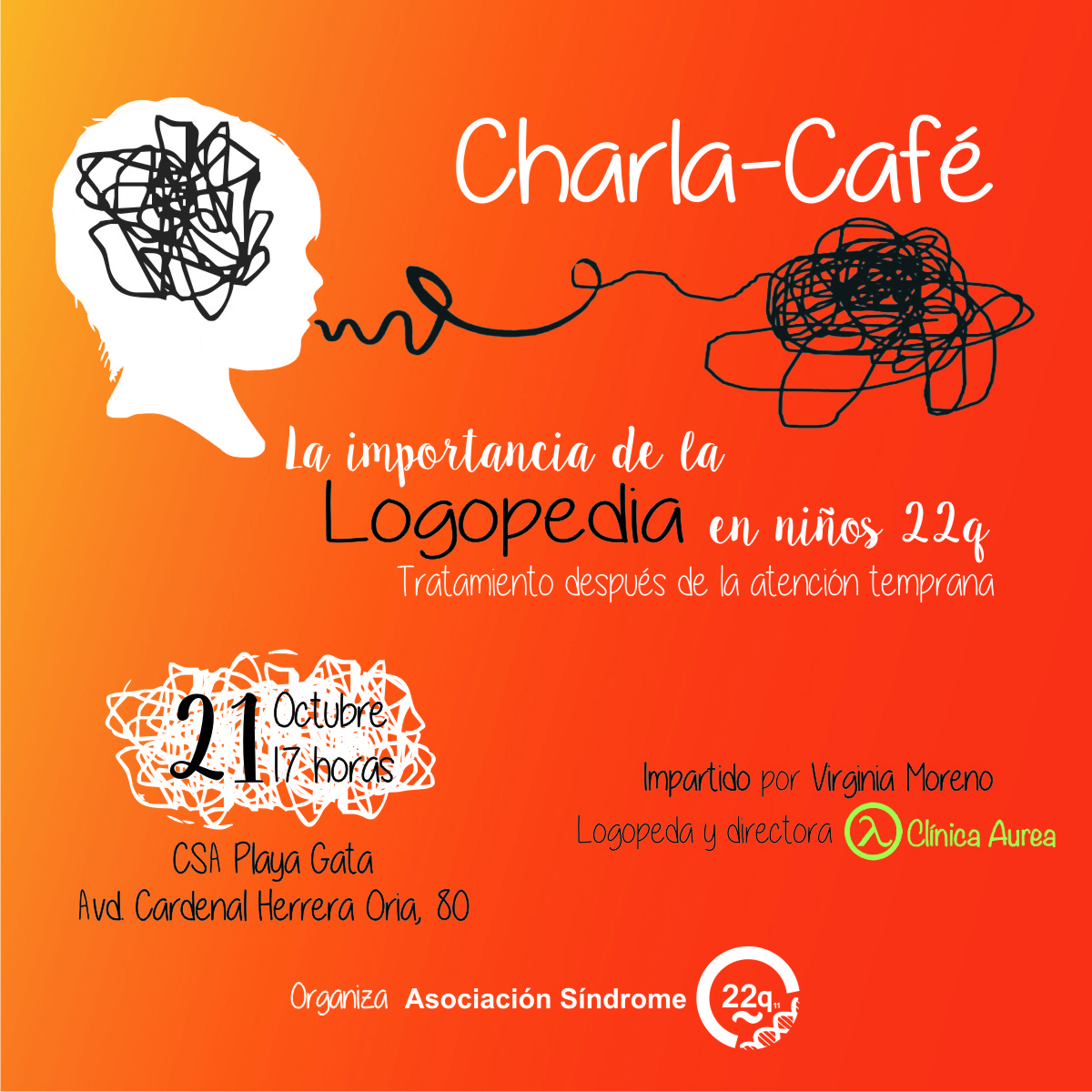 Día domingo 21 de Octubre, Charla- Café